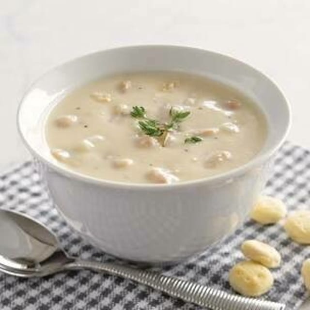New England Clam Chowder.
